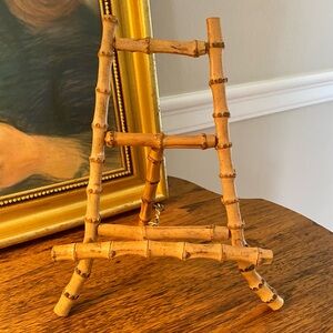 Vintage Bamboo Small Art Tabletop Easel Stand * Top Quality *.
